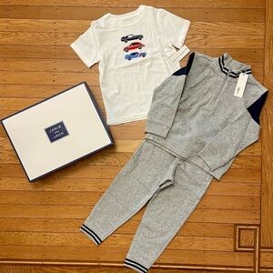 Janie and Jack Size 4 Boys Jogger Set